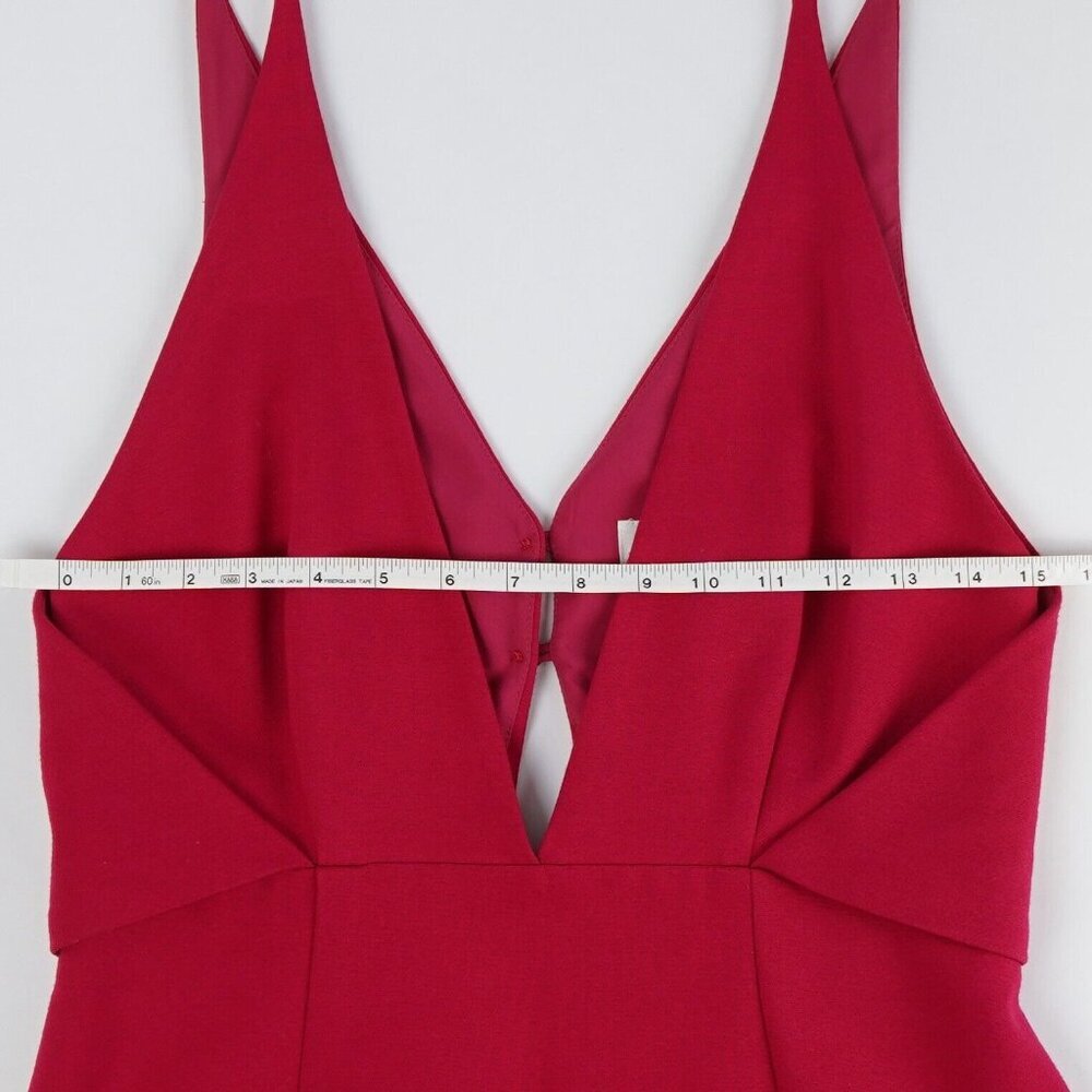 Nicholas Fuchsia Deep V Midi Dress - Size 8 - Euc - image 7